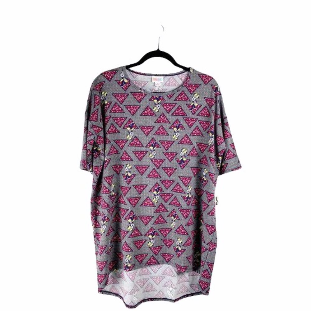 LulaRoe Disney's Minnie Mouse Short Sleeve Hi-Low T shirt Sz S